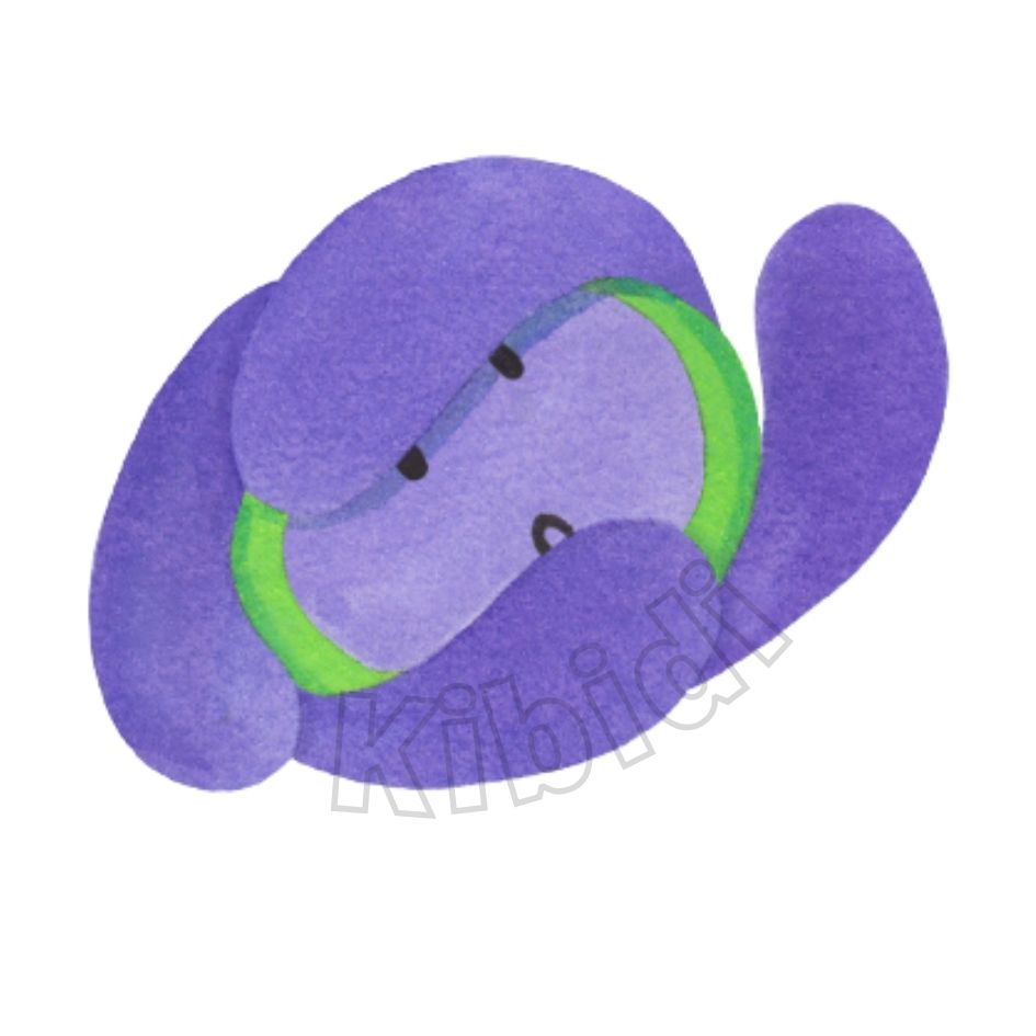 Kibidi émotion mauve